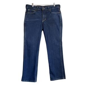 Origin Jeans Mens 38x31 Blue Dark Wash Legit Fit Heavy Denim Straight Maine USA
